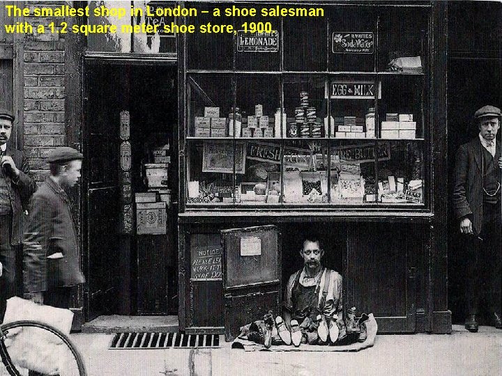 The smallest shop in London – a shoe salesman with a 1. 2 square