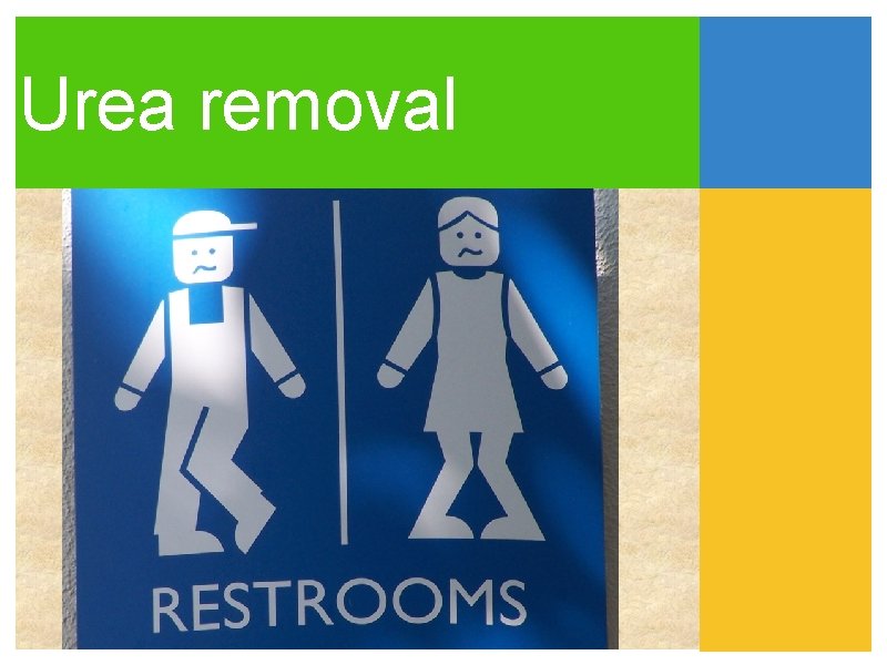 Urea removal Urea removal