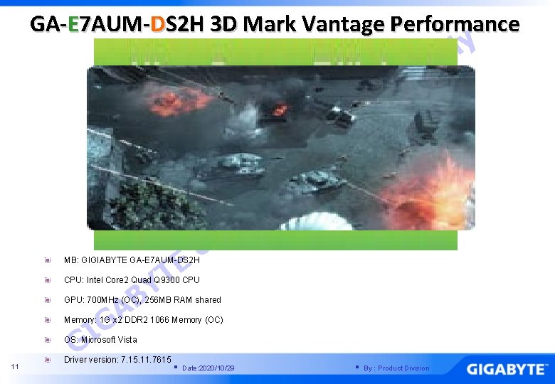 GA-E 7 AUM-DS 2 H 3 D Mark Vantage Performance e s U l