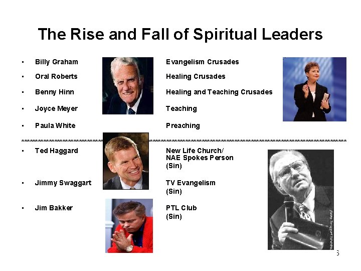 The Rise and Fall of Spiritual Leaders • Billy Graham • Oral Roberts •