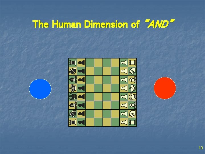 The Human Dimension of “AND” 10 