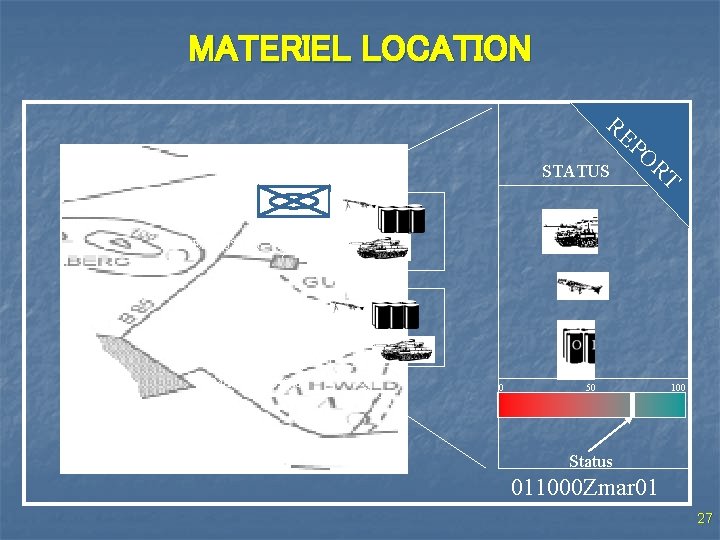 MATERIEL LOCATION RE STATUS X PO RT 42 24 AHE 7980056400 24 AHE 7650053400