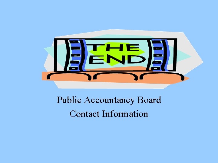 Public Accountancy Board Contact Information 
