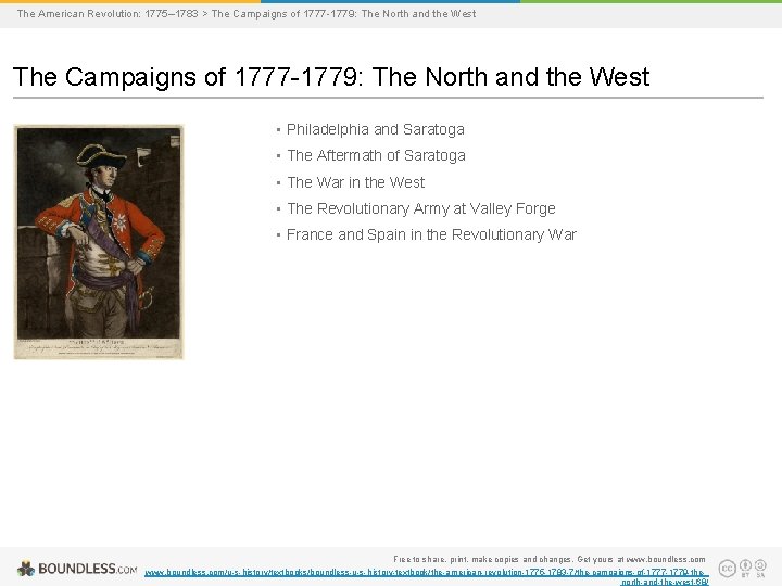 The American Revolution: 1775– 1783 > The Campaigns of 1777 -1779: The North and