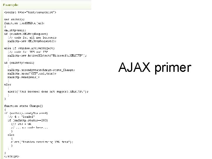 AJAX primer 