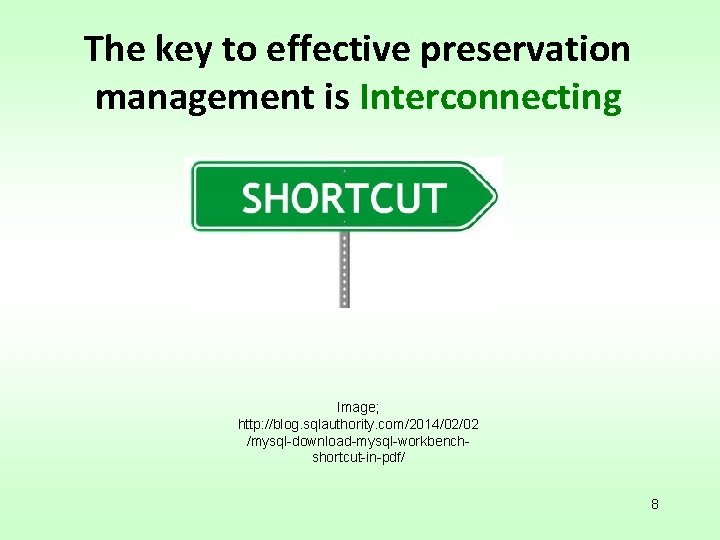 The key to effective preservation management is Interconnecting Image; http: //blog. sqlauthority. com/2014/02/02 /mysql-download-mysql-workbenchshortcut-in-pdf/
