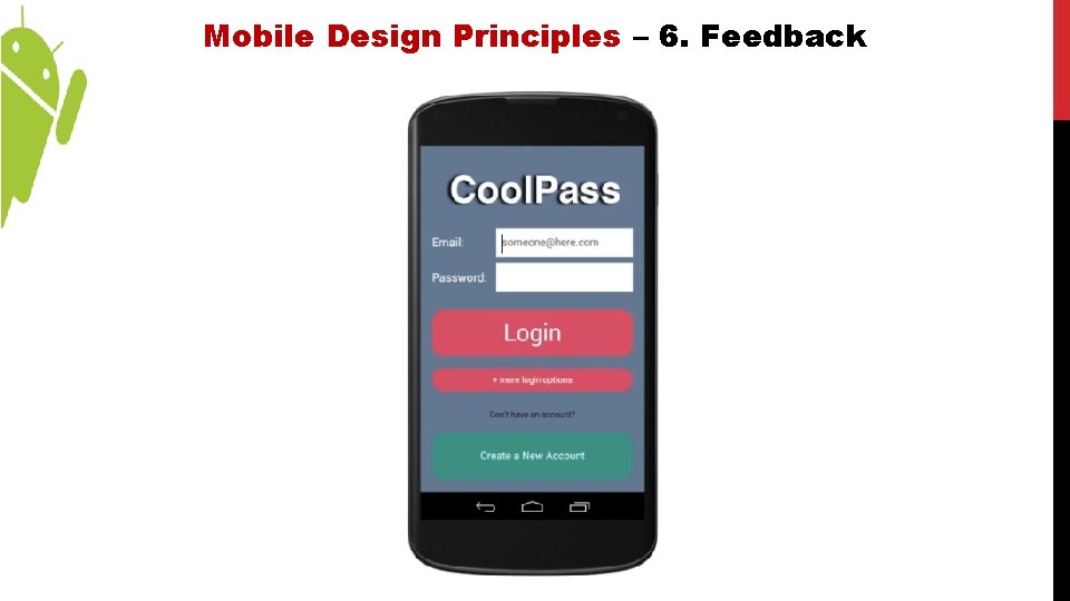 Mobile Design Principles – 6. Feedback 