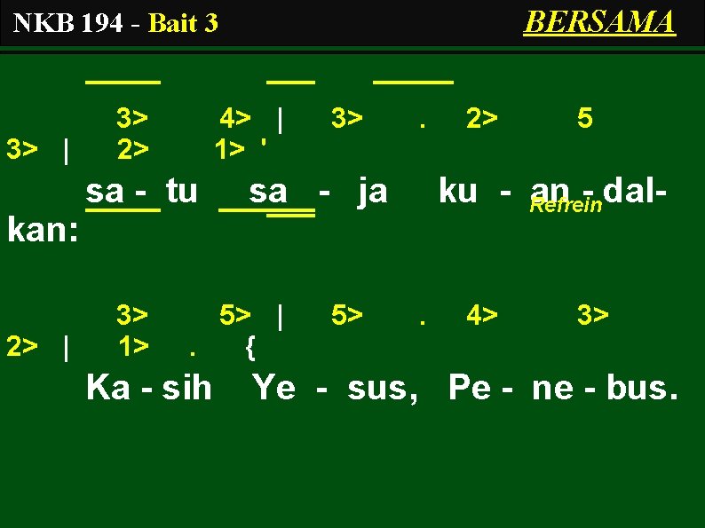 BERSAMA NKB 194 - Bait 3 3> | 3> 2> 4> | 1> '
