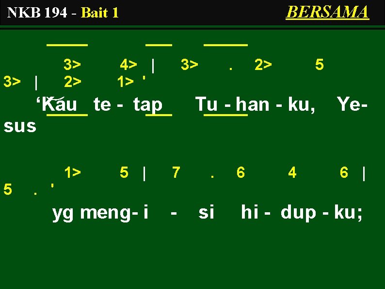 BERSAMA NKB 194 - Bait 1 3> 2> 3> | 4> | 1> '