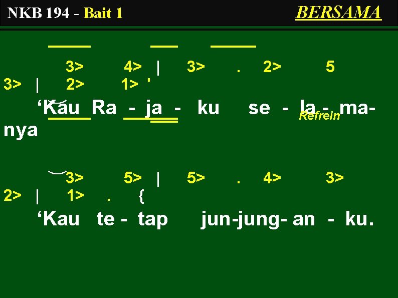BERSAMA NKB 194 - Bait 1 3> | 3> 2> 4> | 1> '