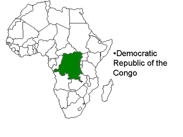  • Democratic Republic of the Congo 