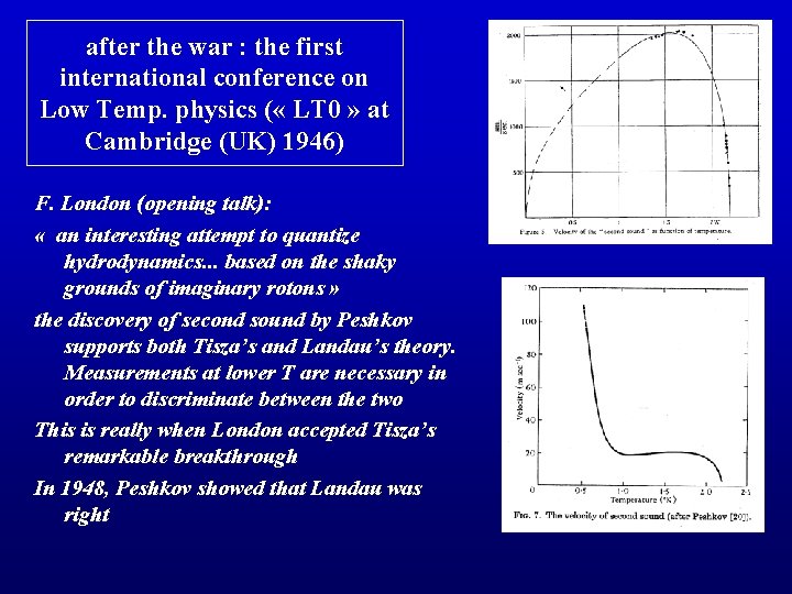 after the war : the first international conference on Low Temp. physics ( «