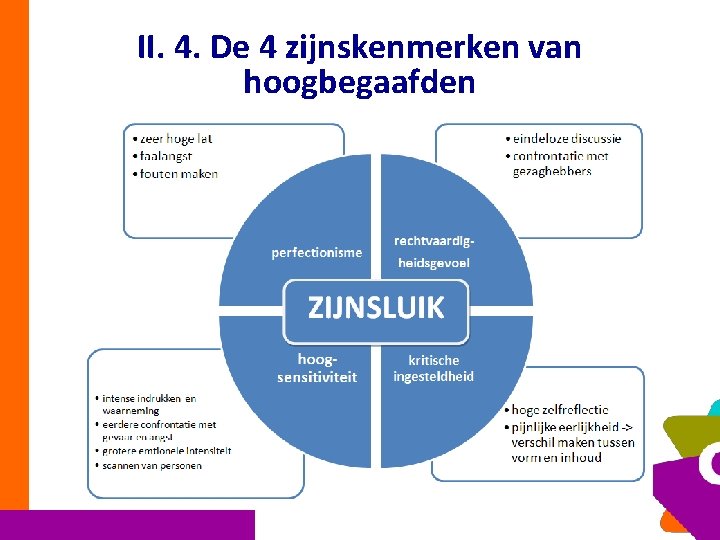 II. 4. De 4 zijnskenmerken van hoogbegaafden 