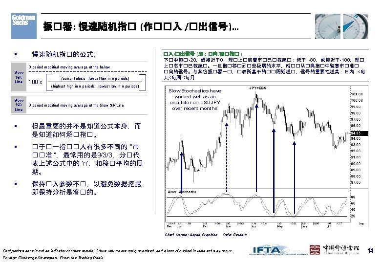 振�器 : 慢速随机指� (作��入 /�出信号 )… § 慢速随机指�的公式 : 3 period modified moving average