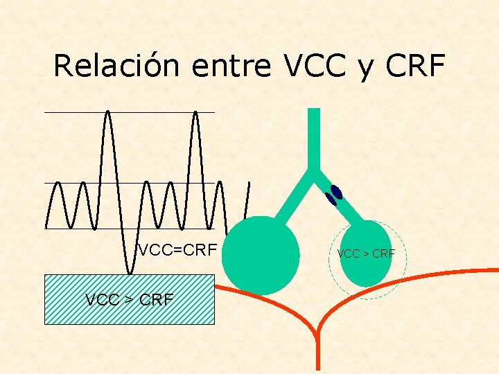 Relación entre VCC y CRF VCC=CRF VCC > CRF 