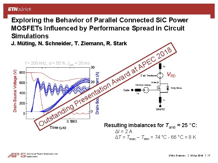 Exploring the Behavior of Parallel Connected Si. C Power MOSFETs Influenced by Performance Spread