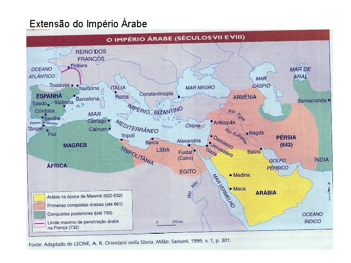 Extensão do Império Árabe 