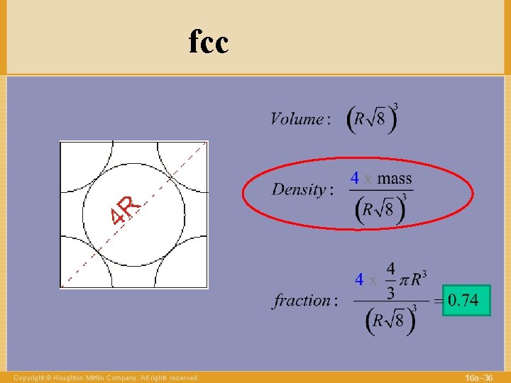 fcc Copyright © Houghton Mifflin Company. All rights reserved. 16 a– 36 