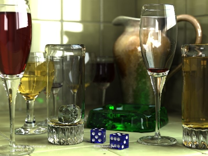 Ray-tracing Wstęp do bioinformatyki Wykład 3 Biotechnologia UWM 60 