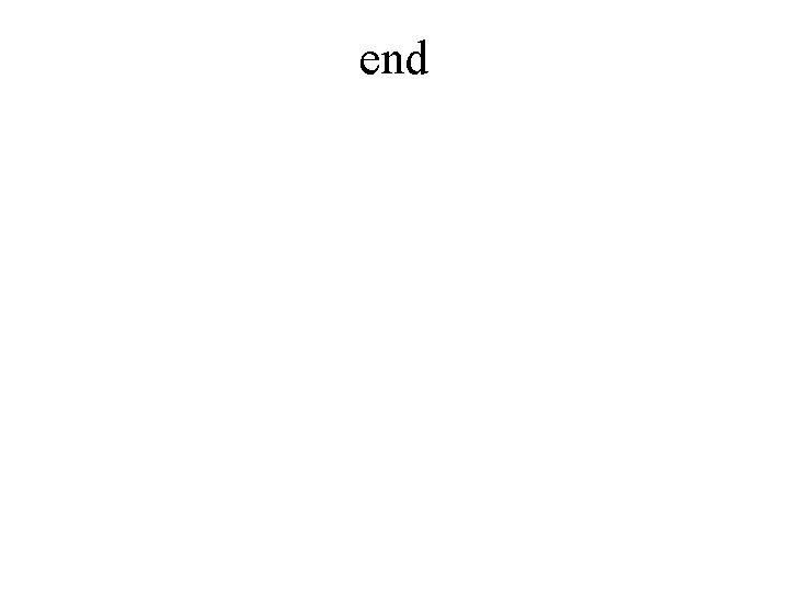 end 