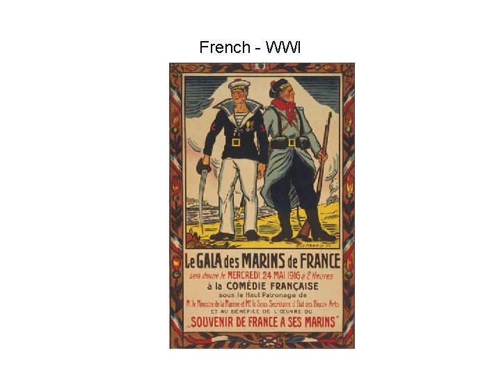 French - WWI 
