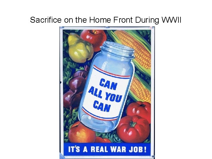 Sacrifice on the Home Front During WWII 
