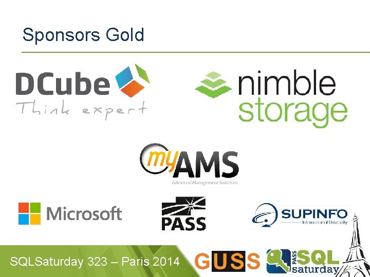 Sponsors Gold SQLSaturday 323 – Paris 2014 