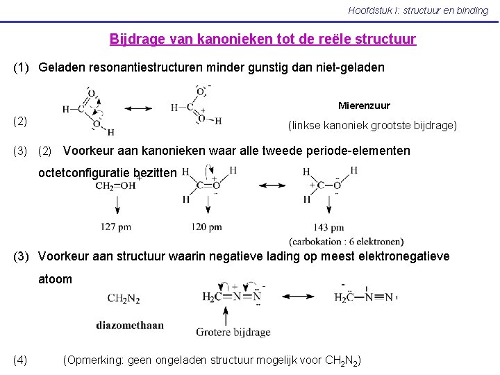 Hoofdstuk I: structuur en binding Bijdrage van kanonieken tot de reële structuur (1) Geladen