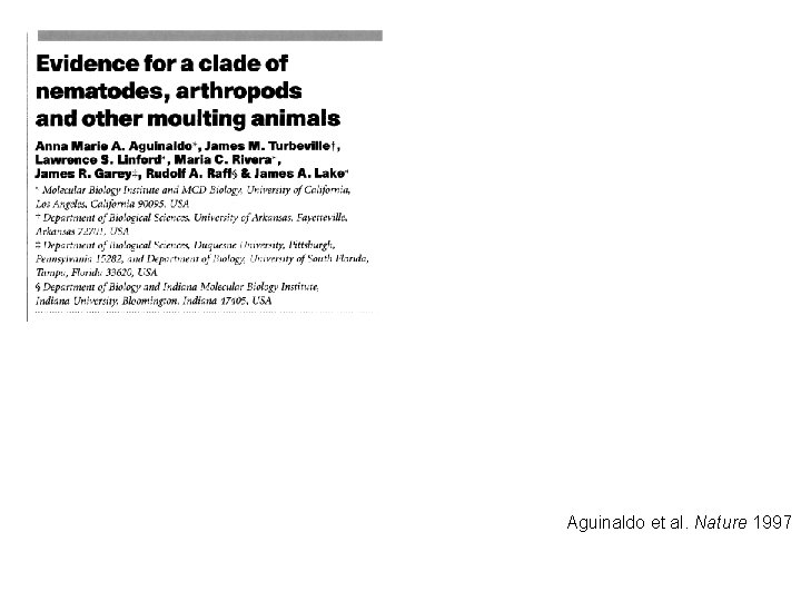 Aguinaldo et al. Nature 1997 