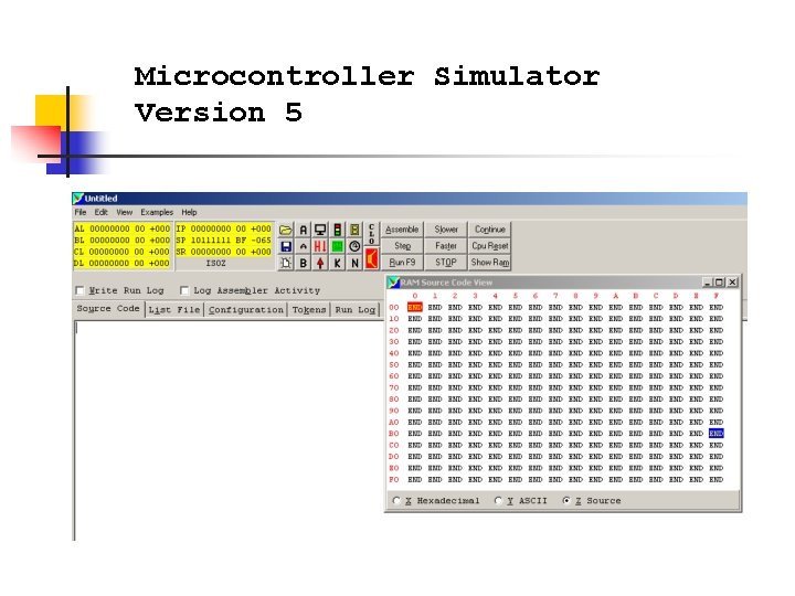 Microcontroller Simulator Version 5 