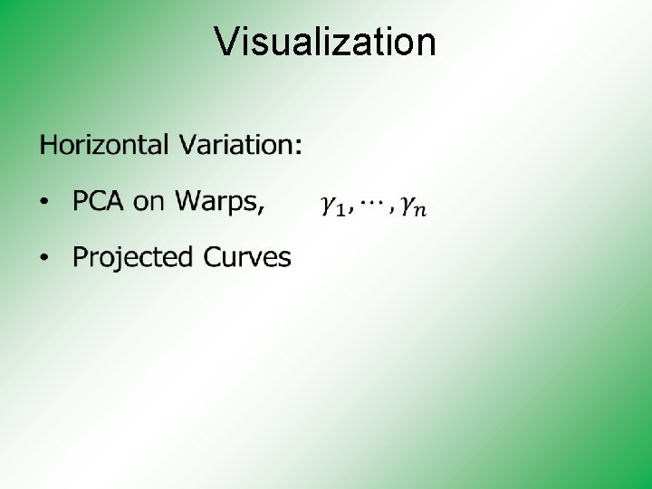 Visualization • 