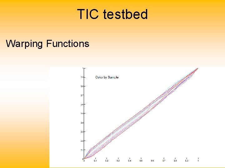 TIC testbed Warping Functions 