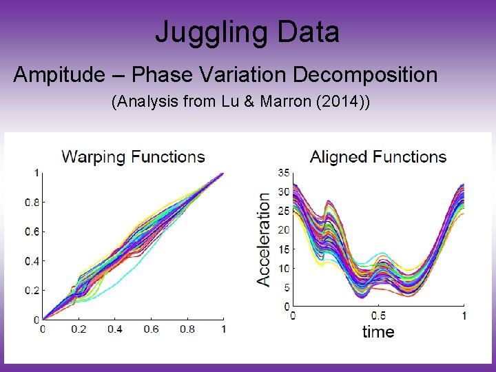 Juggling Data Ampitude – Phase Variation Decomposition (Analysis from Lu & Marron (2014)) 