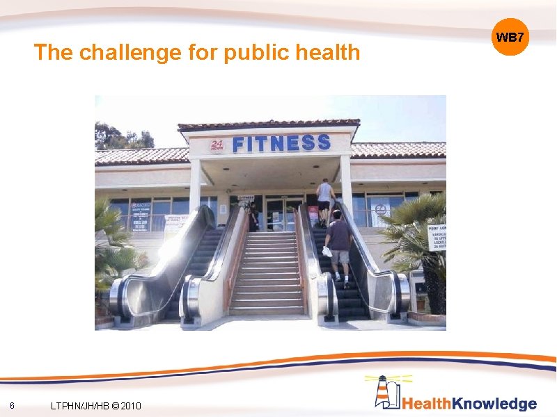 The challenge for public health 6 LTPHN/JH/HB © 2010 WB 7 The challenge for public health 6 LTPHN/JH/HB © 2010 WB 7