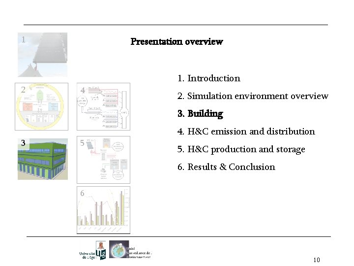 1 2 Presentation overview 1. Introduction 4 2. Simulation environment overview 3. Building 3