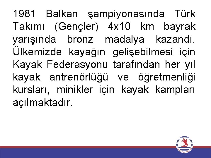 1981 Balkan şampiyonasında Türk Takımı (Gençler) 4 x 10 km bayrak yarışında bronz madalya