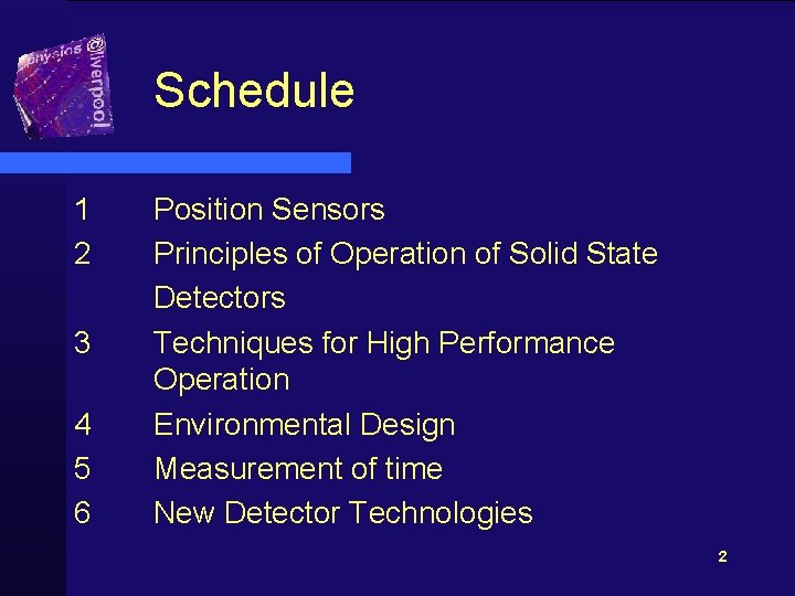 Schedule 1 2 3 4 5 6 Position Sensors Principles of Operation of Solid