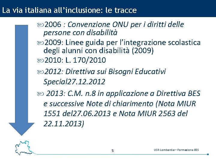 La via italiana all’inclusione: le tracce 2006 : Convenzione ONU per i diritti delle