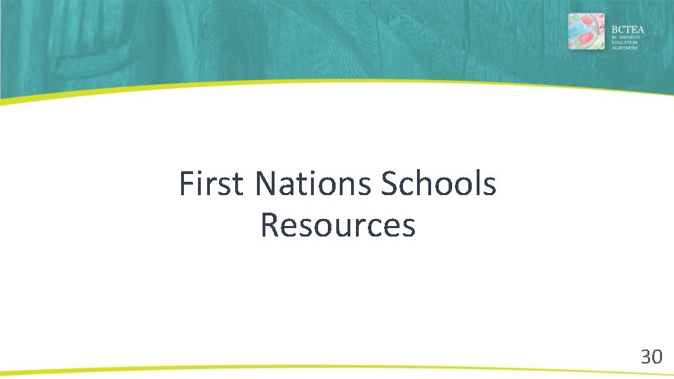 First Nations Schools Resources 30 