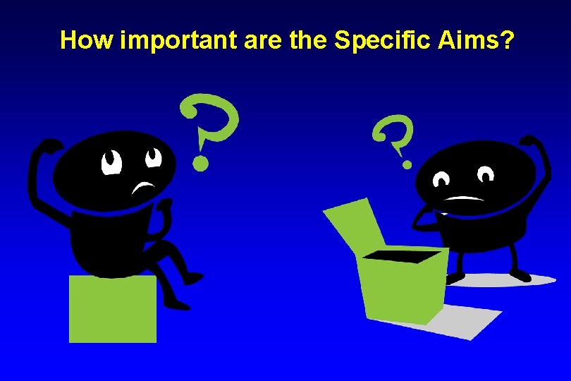 How important are the Specific Aims? 