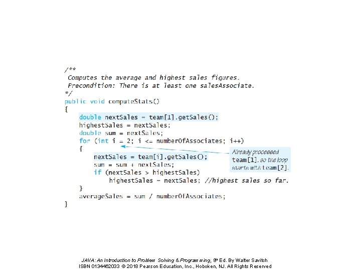 JAVA: An Introduction to Problem Solving & Programming, 8 th Ed. By Walter Savitch JAVA: An Introduction to Problem Solving & Programming, 8 th Ed. By Walter Savitch