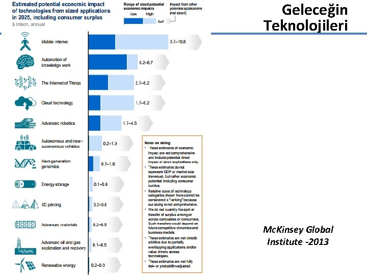 Geleceğin Teknolojileri Mc. Kinsey Global Institute -2013 Prof. Dr. S. Tamer Cavusgil Born Global