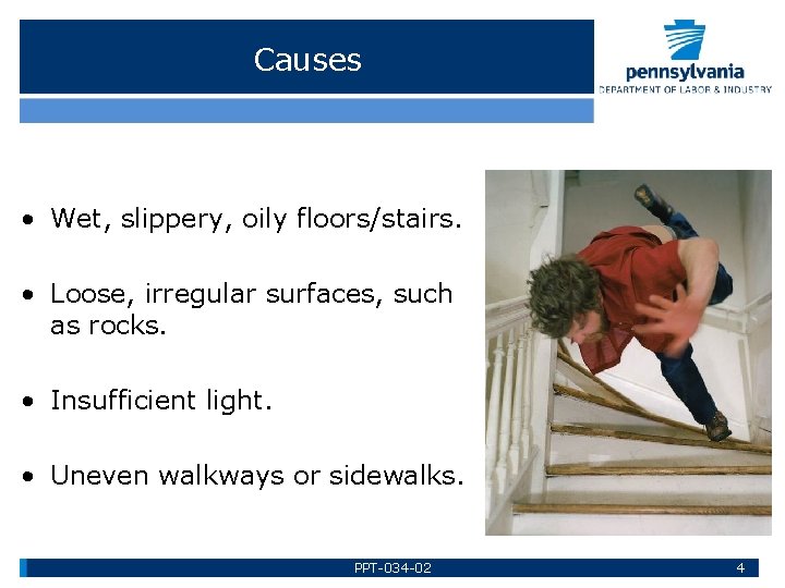 PREVENTING SLIPS TRIPS FALLS Bureau of Workers Comp