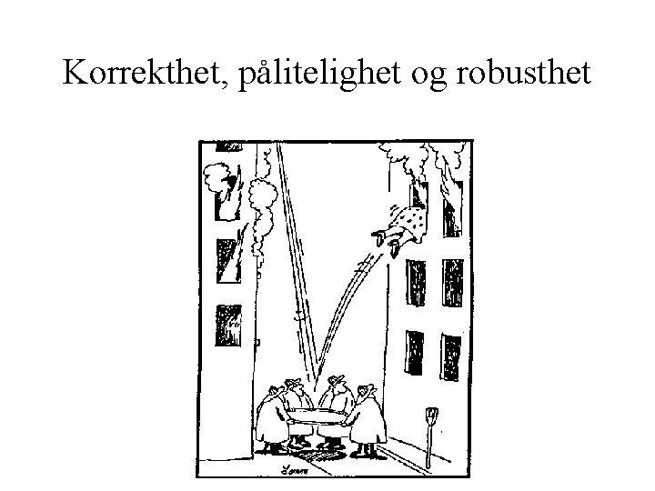 Korrekthet, pålitelighet og robusthet 