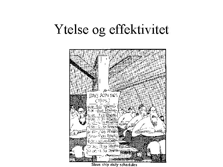 Ytelse og effektivitet 