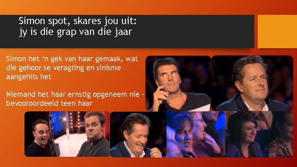 Simon spot, skares jou uit: jy is die grap van die jaar Simon het
