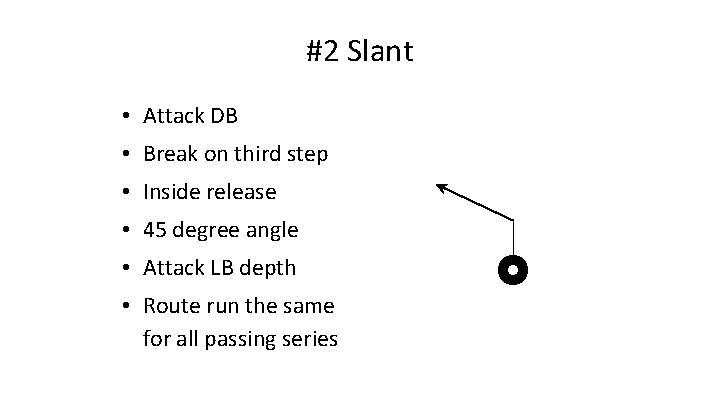 #2 Slant • Attack DB • Break on third step • Inside release •