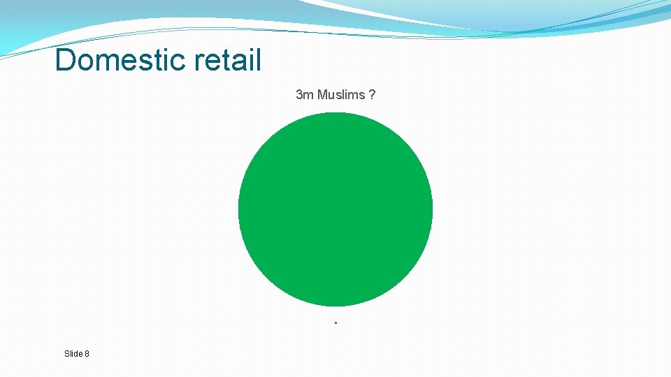 Domestic retail 3 m Muslims ? Slide 8 
