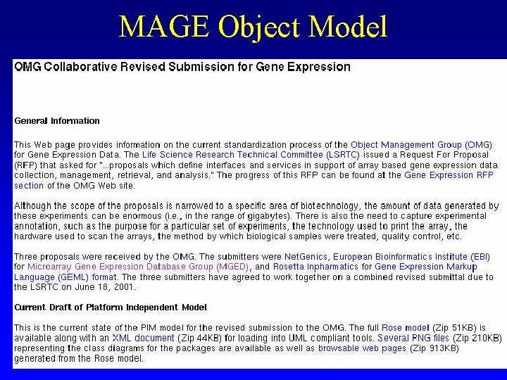 MAGE Object Model 