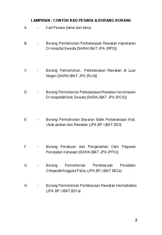 LAMPIRAN : CONTOH KAD PESARA & BORANG-BORANG A - Kad Pesara (lama dan baru)